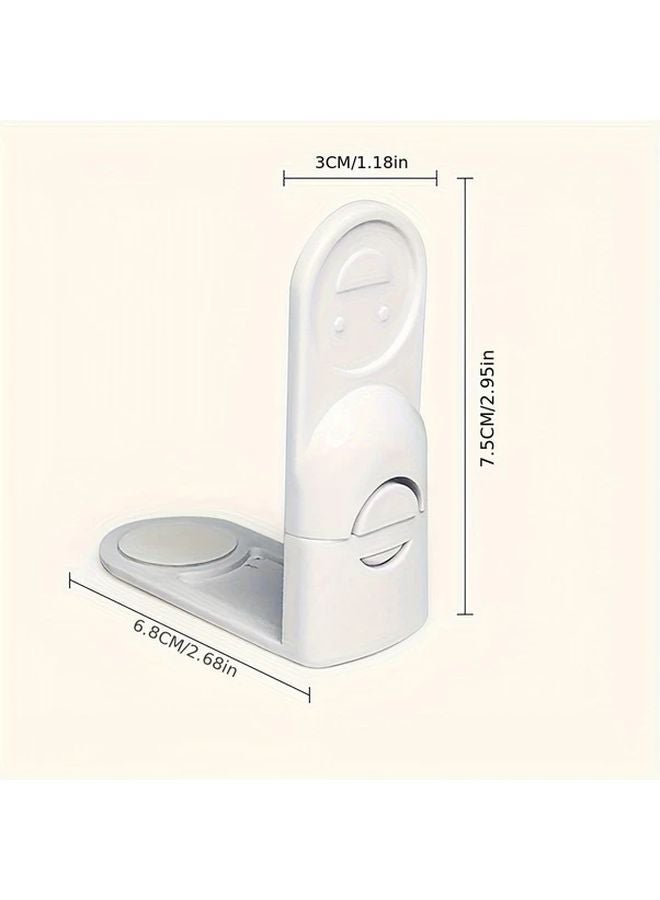 5Pcs Black No Drill Safety Locks Anti Pinch Cabinet Latches Easy Install Push To Lock - Image 3