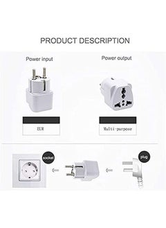 Generic 3 Pieces Universal AU US UK to EU Europe Plug AC 250V Power Travel Adapter  - Image 2