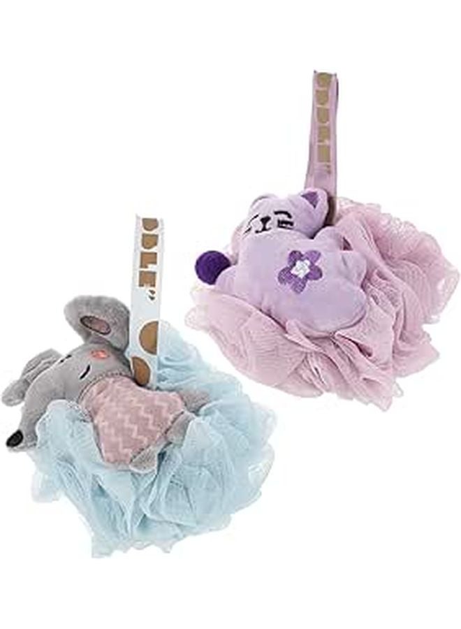 Soft Baby Bath Sponge 2Pcs Set Gentle Exfoliating Body Scrubber For Newborn And Women - Image 1
