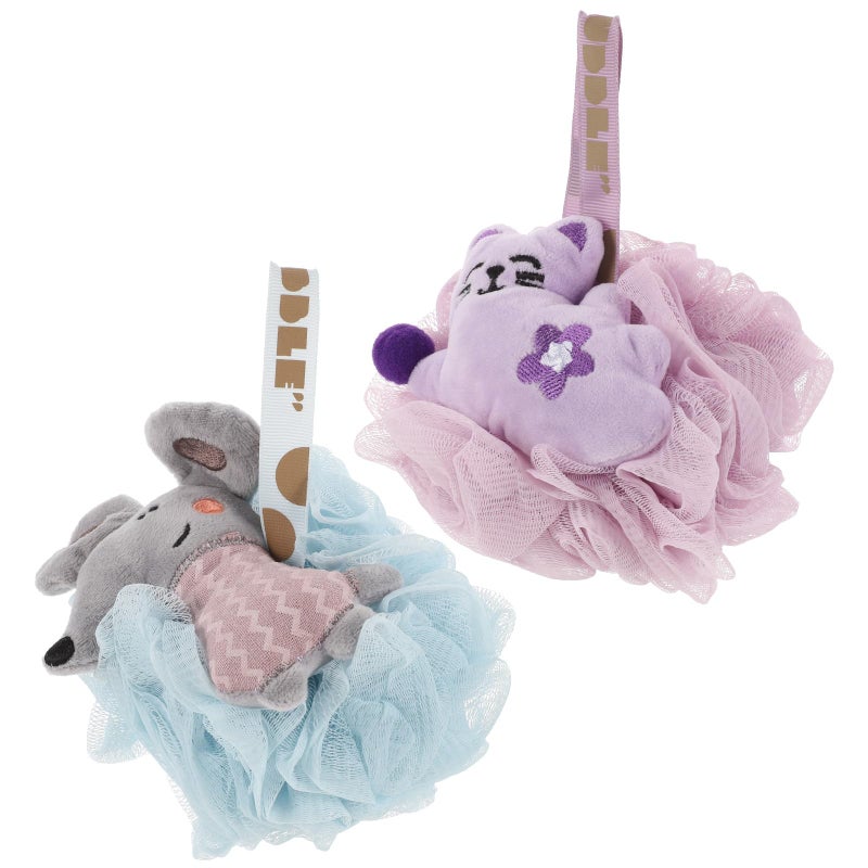 Soft Baby Bath Sponge 2Pcs Set Gentle Exfoliating Body Scrubber For Newborn And Women - Image 2