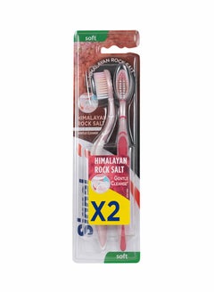 Signal Signal Himalayan Rock Salt Soft Toothbrush, Pink 2 Pieces 