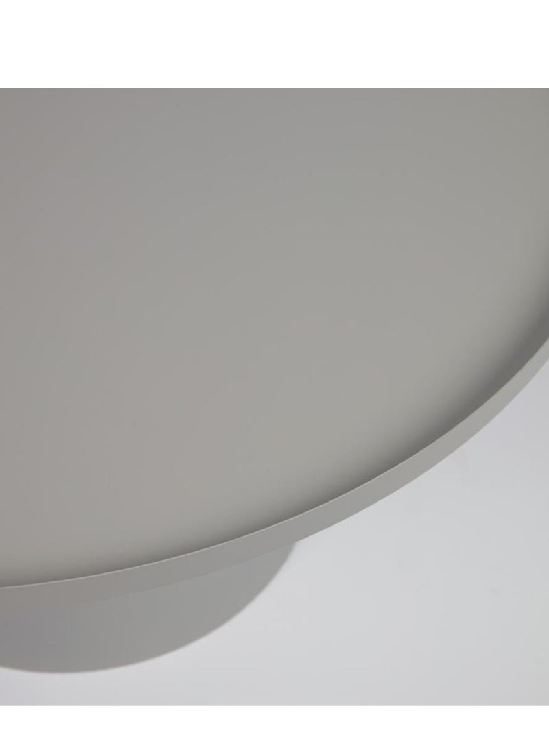 لوفت فليسكا، طاولة قهوة مستديرة، طاولة بجانب السرير، أثاث طاولة أريكة مصنوع من المعدن، D72X36، رمادي، معدن LH0160R03 - Image 3