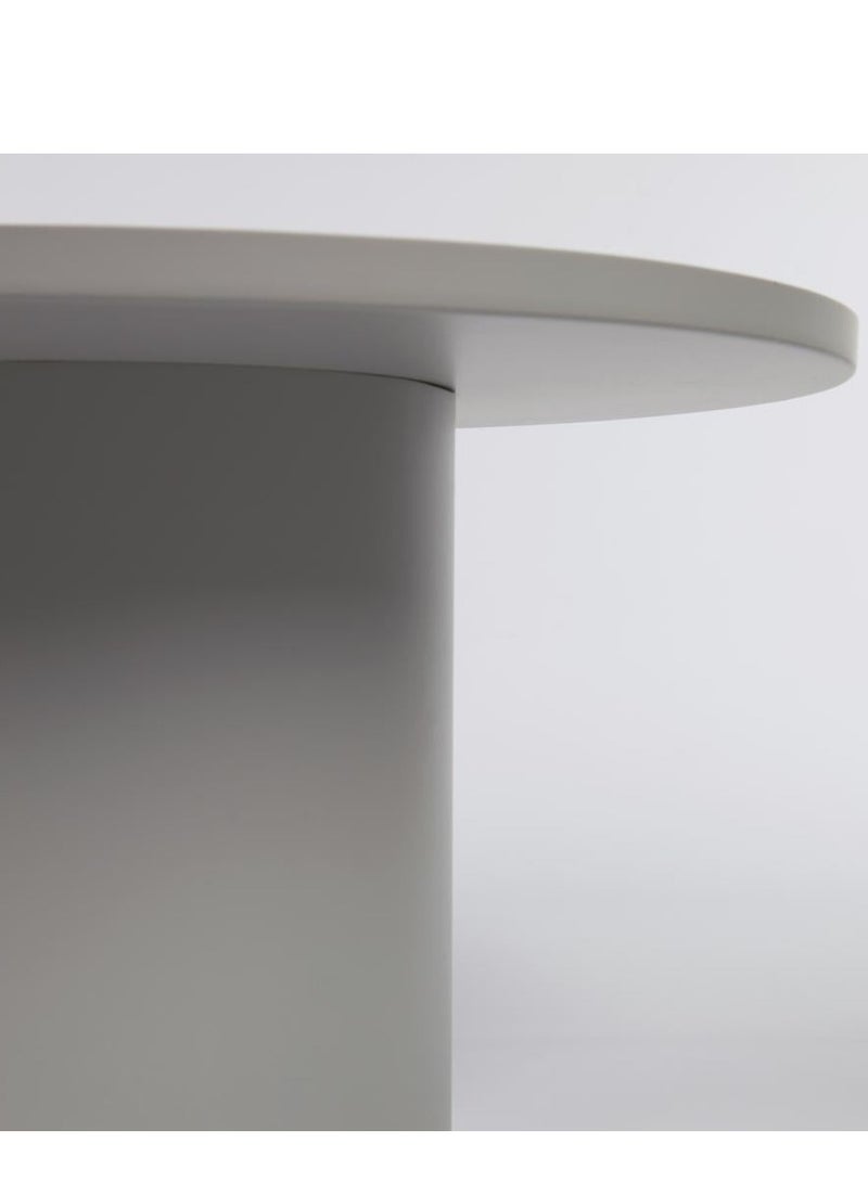 لوفت فليسكا، طاولة قهوة مستديرة، طاولة بجانب السرير، أثاث طاولة أريكة مصنوع من المعدن، D72X36، رمادي، معدن LH0160R03 - Image 4
