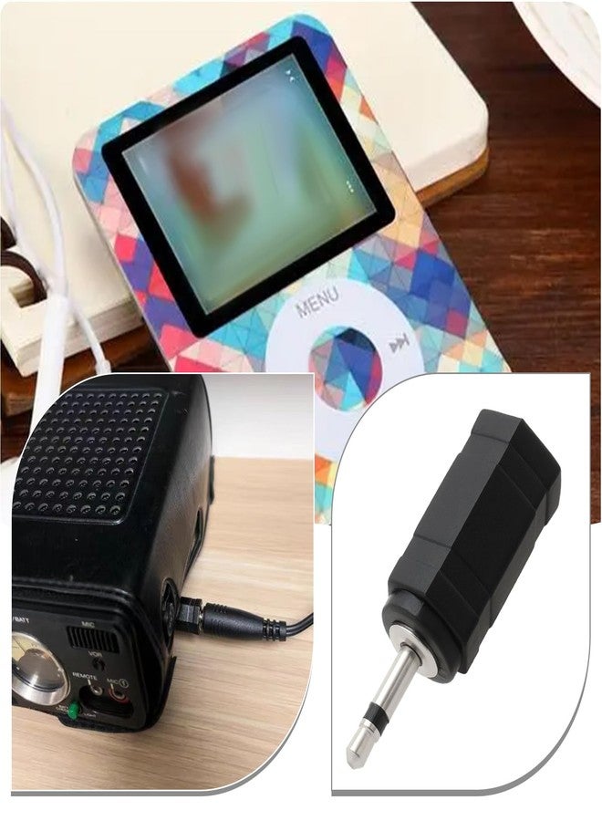 Micro Traders 5PCS 2.5mm Mono to 3.5mm Mono Jack Adapter Compatible with Mobile Phones MP3 and Other Devices with 2.5mm Interface Mono Audio Jack Adapter - Image 2