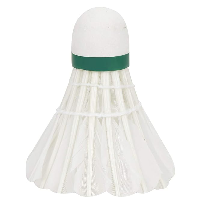 Grès ® NinjaX Hard Cork Feather Shuttle Cock (Pack of 6),Color White, Base Cork in Wooden Material, Superfine Feather - Image 5