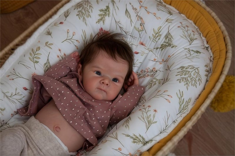 Zero Pam Realistic Silicone Baby Doll, 18 Inch Reborn Baby Dolls Silicone Full Body, Lifelike Babys Doll Girl, Anatomically Correct Newborn Girl, Real Life Reborn Dolls for Girls - Image 2