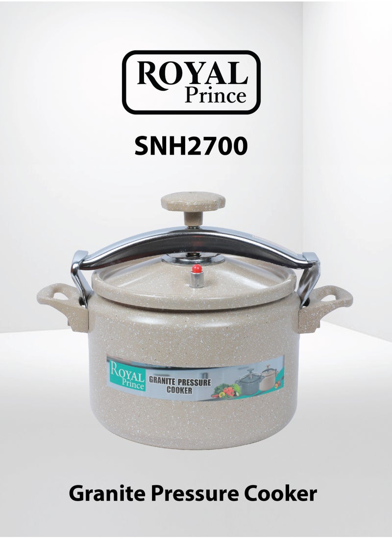 الأمير الملكي طنجرة ضغط جرانيت 9 لتر لون بيج SNH2700  - Image 1