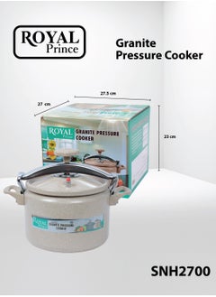 ROYAL PRINCE Granite Pressure Cooker 9 Liters Beige Color SNH2700  - Image 3