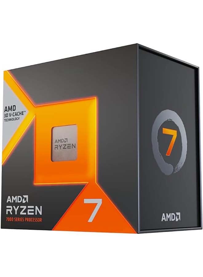 AMD Ryzen 7 7800X3D AM5 Desktop Processor with AMD Radeon Graphics, 8 Cores & 16 Threads, 5 GHz Max Boost Clock, 8MB L2 & 96MB L3 Cache, DDR5 Memory & 128GB Max Capacity Black