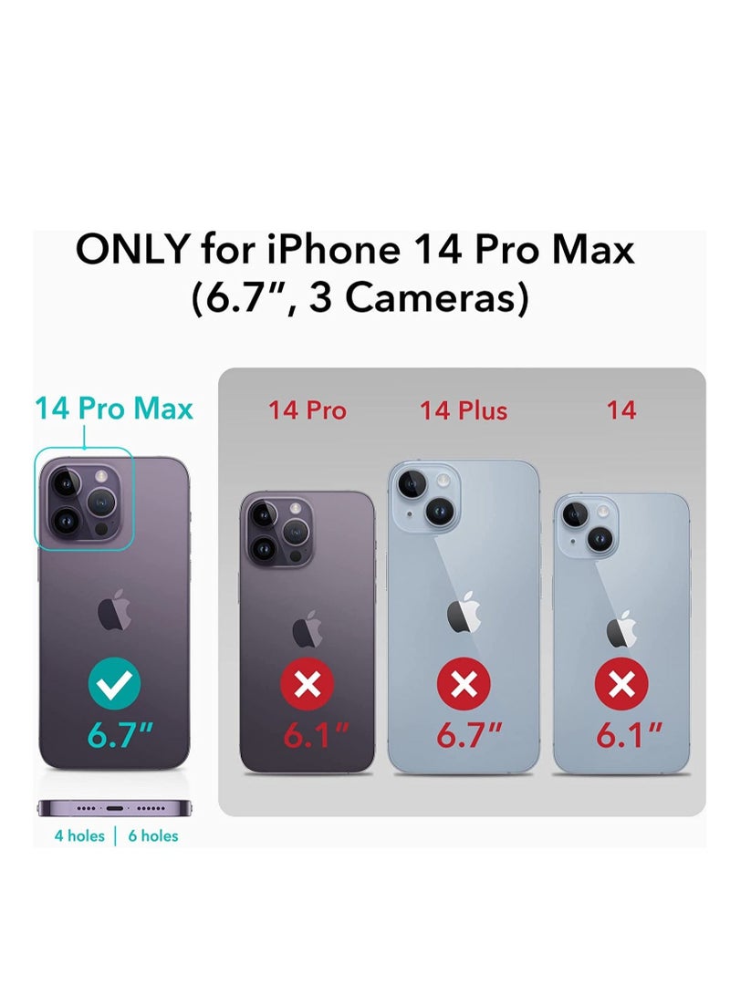 MUNTAQI iPhone 14 Pro Max Case, MagSafe Phone Case Supports Magnetic Wireless Charging, Shockproof Military-Grade Protection, Scratch-Resistant Back, Classic Hybrid Cover for iPhone 14 Pro Max, Black - Image 2