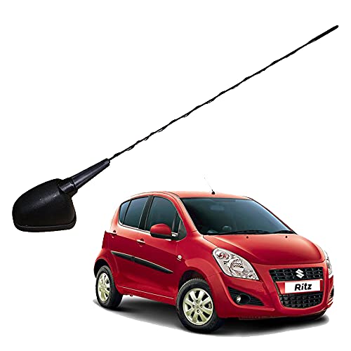 Auto Pearl - Vehicle Roof Mount Rubber Antenna Mast Flexible Car Antenna with Anti-Theft Design and Car Wash Safe - Black -Ritz - Image 1
