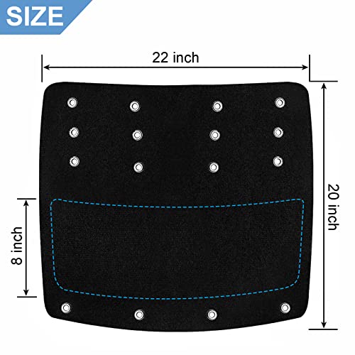 OKBA RV Step Covers,Camper Step Cover for 22 Inch RV Camper 8-10" Deep Radius Stairs Only - 3 Pack Black Stair Carpet - Image 2
