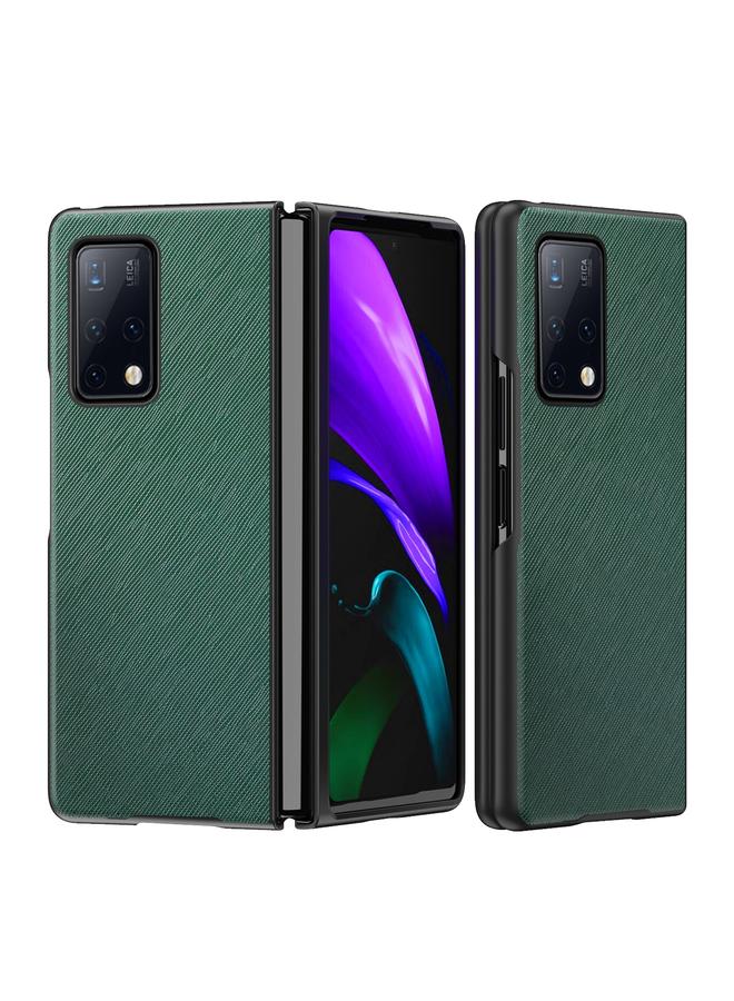 زبون جراب لهاتف Huawei Mate X2 مصنوع من الجلد + جراب قابل للطي بتغطية كاملة من البولي كربونات - Image 1