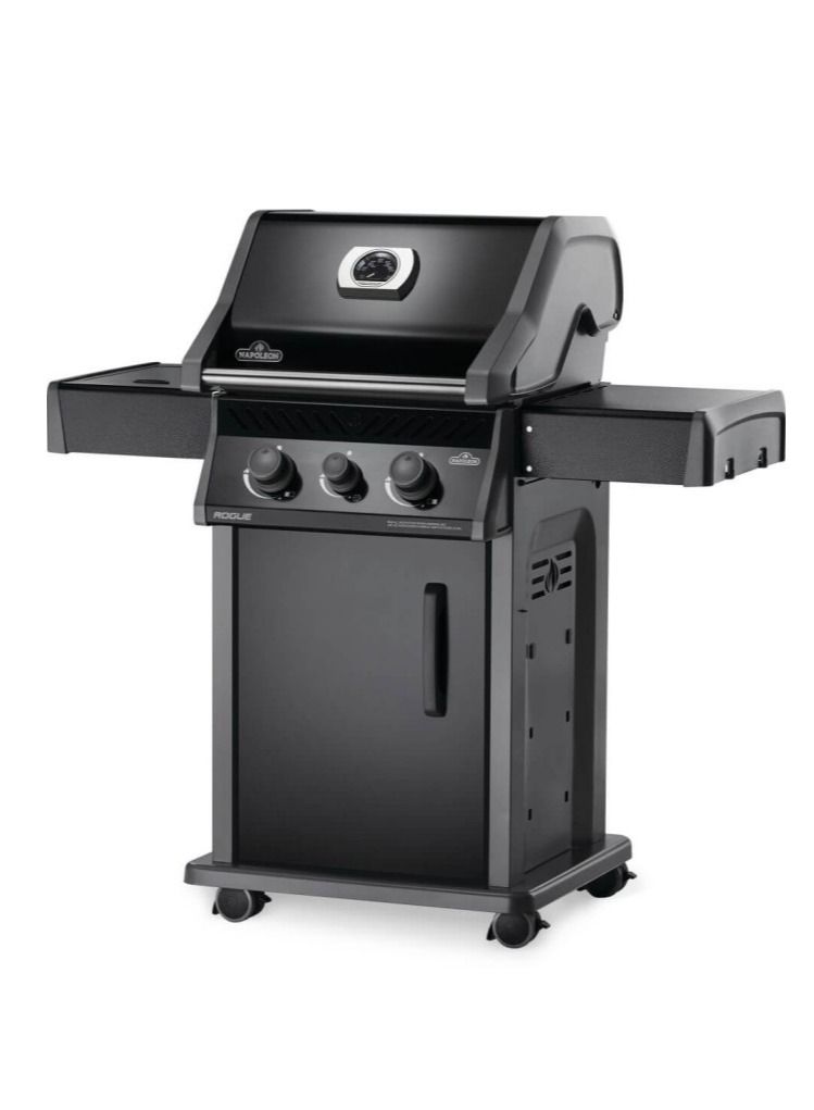 نابوليون Legend  365 Propane Gas Grill with Range Side Burner, Black - Image 2