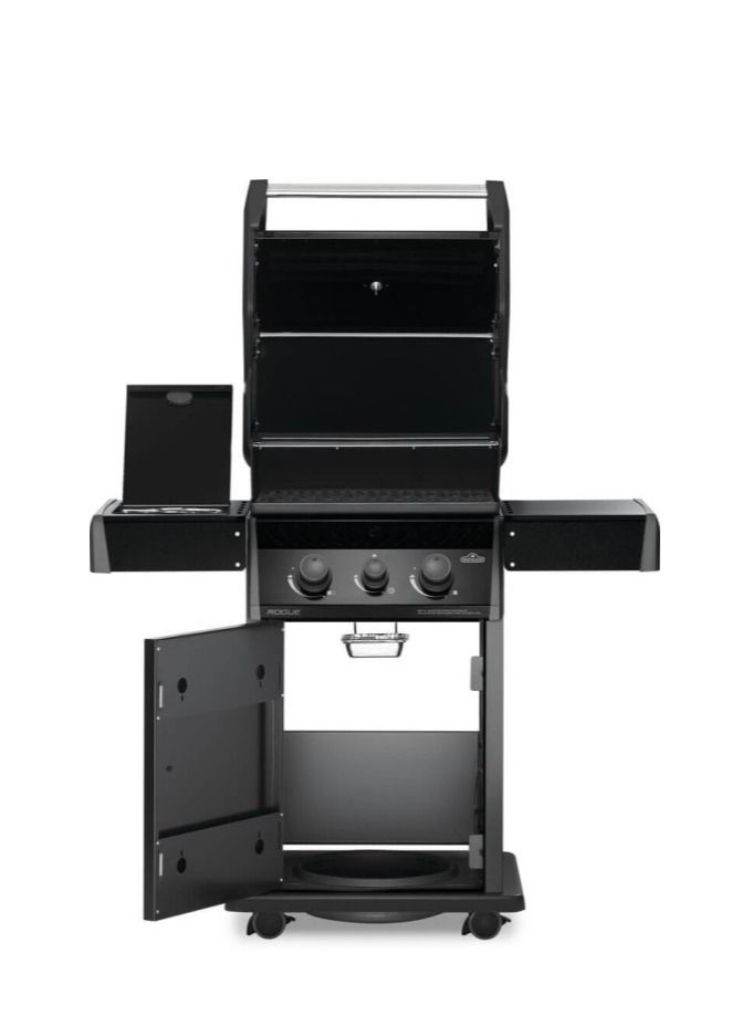 نابوليون Legend  365 Propane Gas Grill with Range Side Burner, Black - Image 3
