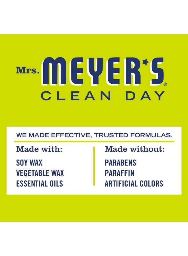 MRS. MEYER'S CLEAN DAY Scented Soy Aromatherapy Candle, 25 Hour Burn Time, Made with Soy Wax and Essential Oils, Lemon Verbena, 4.9 oz - Image 3