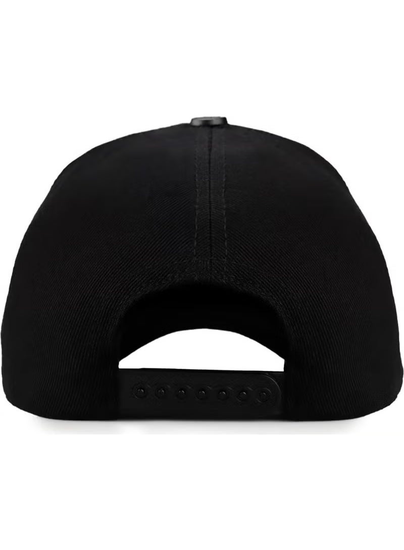 Black Börk Unisex Baseball Cap with Lion Logo - Black - Image 3
