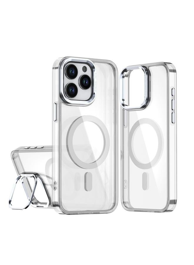 اس-توب جراب لهاتف iPhone 15 Pro Max مصنوع من الأكريليك وحامل كاميرا مغناطيسي من MagSafe - Image 1