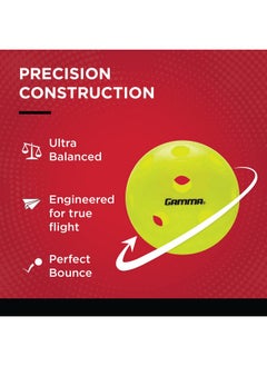 Gamma Gamma Photon Indoor Pickleballs Pack of 6, USAPA Approved, High-Visibility, Durable and Ultra-Balanced  - Image 5