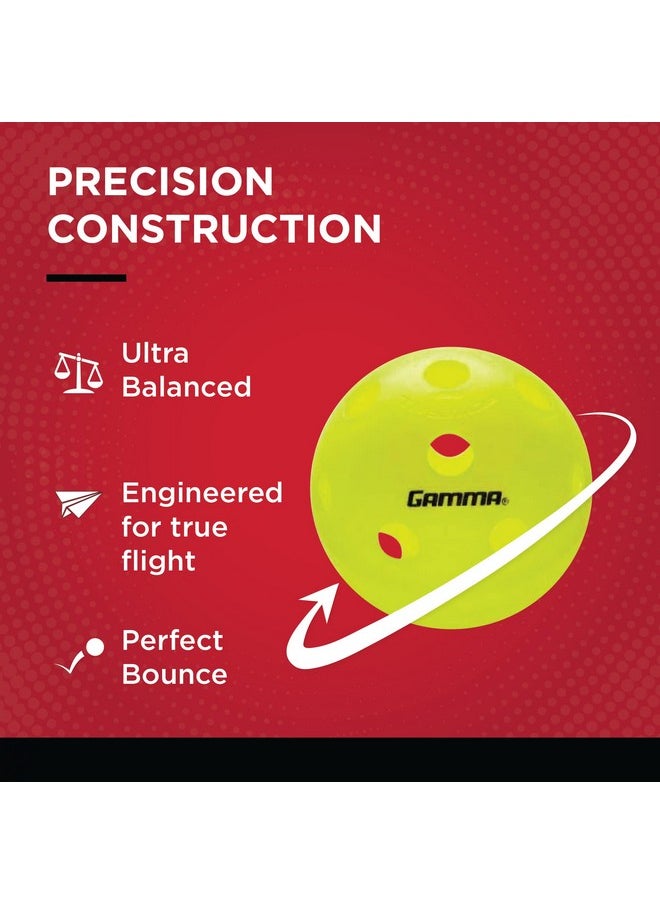 Gamma Gamma Photon Indoor Pickleballs Pack of 6, USAPA Approved, High-Visibility, Durable and Ultra-Balanced  - Image 5