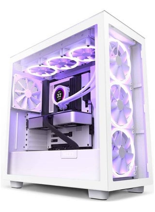 H7 Elite Premium ATX Mid-Tower Case, Tempered Glass & Steel, RGB with 3x F140 Fans, Supports Up to 360mm Radiators, GPU Clearance 400mm, USB-C & USB-A Ports, Tool-less Panels, 2x 3.5” & 4x 2.5” Drives, Matte White | CM-H71EW-02 - pzsku/Z5B0BC5116065752FF5C7Z/45/1753197891/7818d7bc-9ced-4247-85c5-d648c73127ef