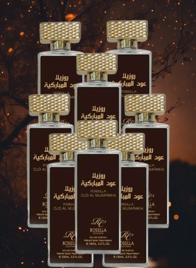 Rosella 8 Pieces Rosella Oud Mubarakia Perfume 100ML - Image 1