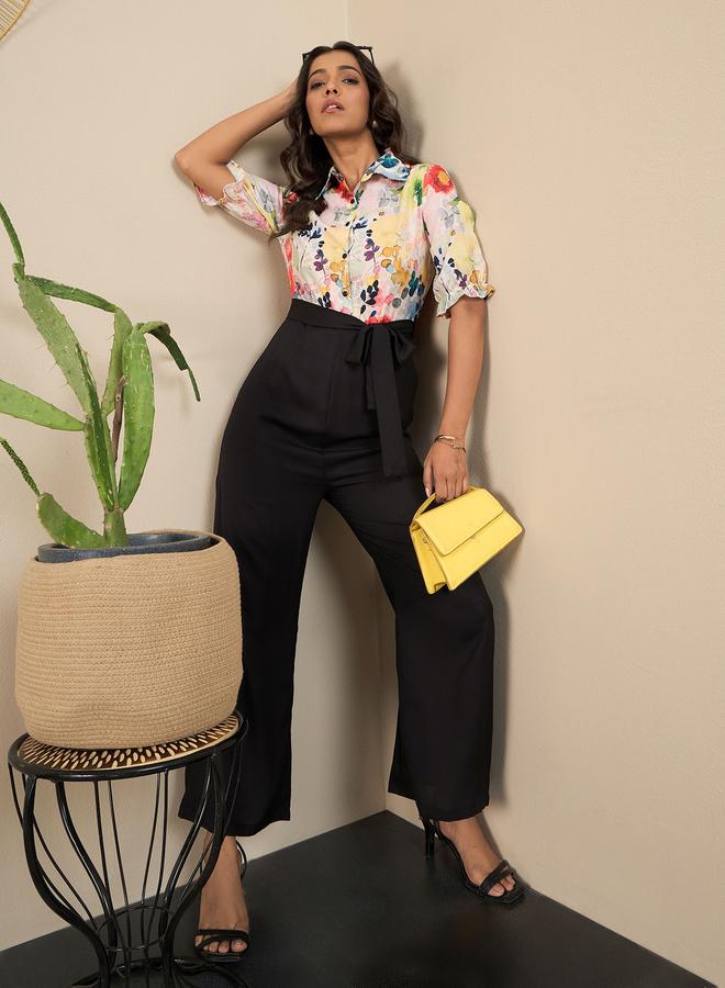 ستايل ستون جمبسوت بياقة سبريد وتفاصيل أزرار - Image 4