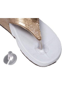 Elandy 5 Pairs(10PCS) Clear Anti-Slip Soft Silicone Gel Toe Protector Flip-Flop Sandal Inserts Insoles Foot Pad Toe Guards Cushions Toe Separator for Men and Women(Style A) 