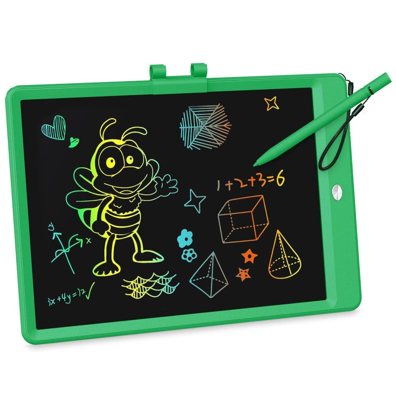 KOKODI LCD Writing Tablet 10 Inch Colorful Toddler Doodle Board Drawing Tablet Erasable Reusable Electronic Drawing Pads Educational and Learning Toy for 36 Years Old Boy and GirlsGreen - Image 3
