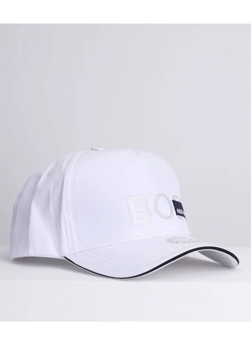 BOSS - Hugo Boss White Logo Baseball Cap - Image 1
