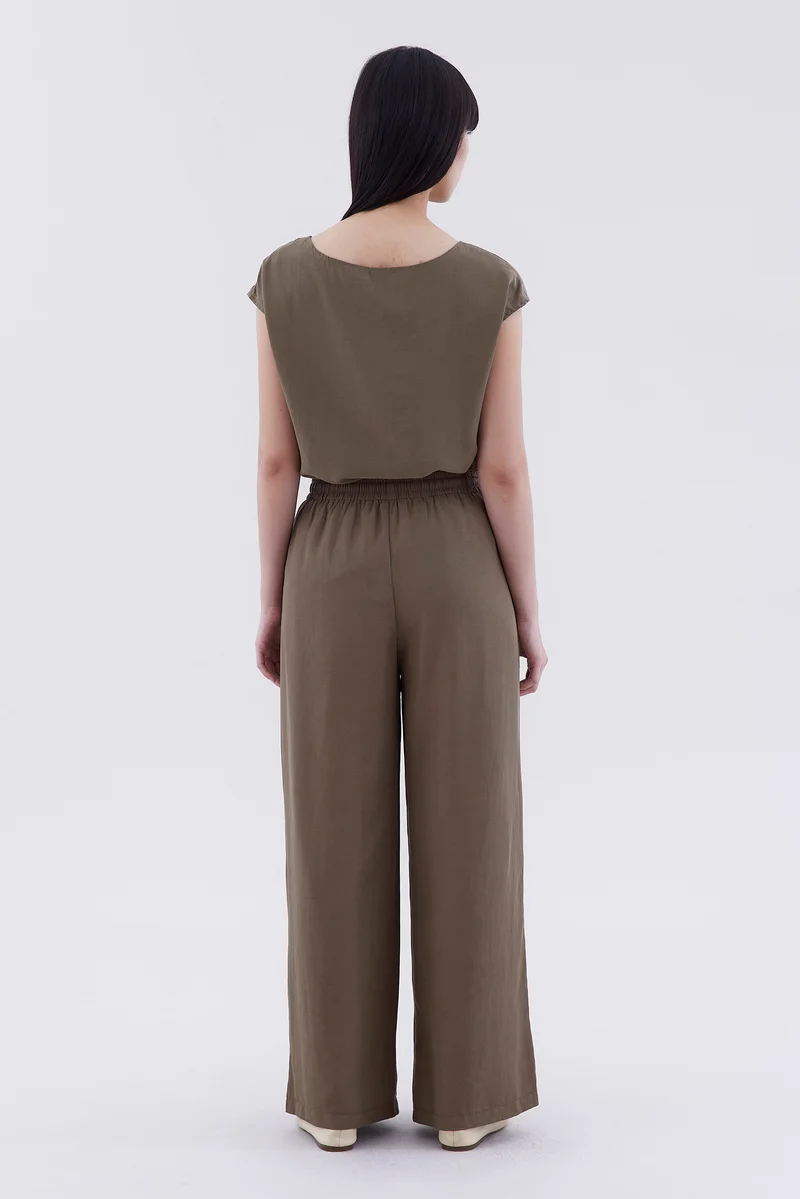 The Editor's Market Melena High-Rise Drawstring Pants