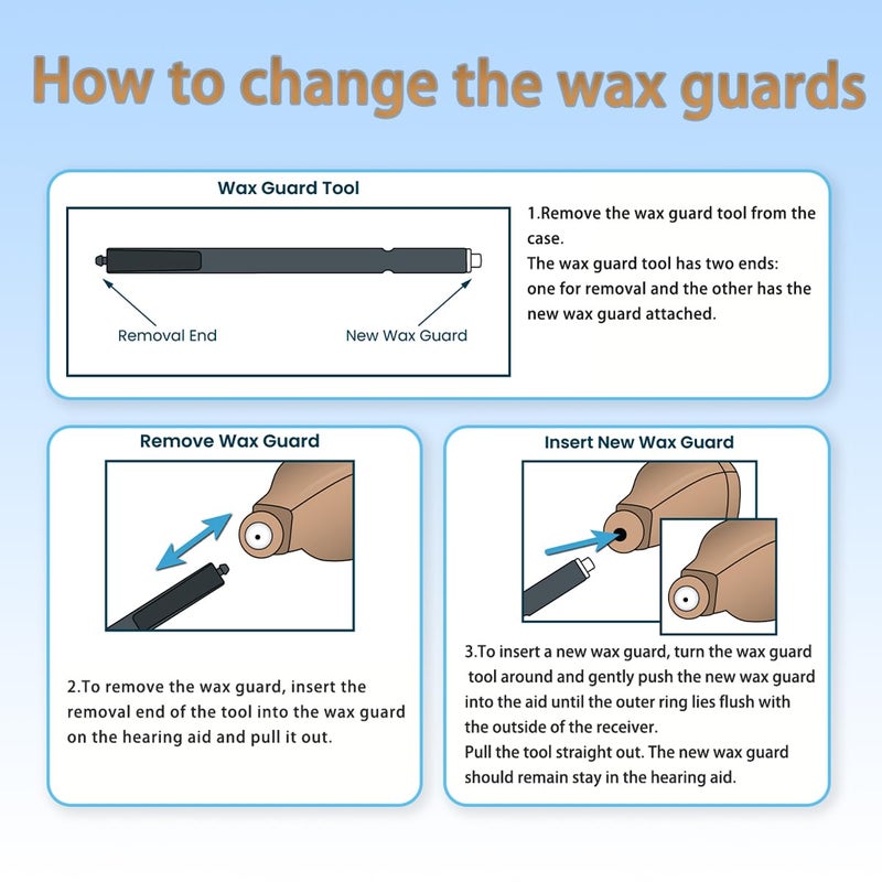 AIERTING QuickGuard 10962504 Filters for Selected Signia and Siemens/Connexx Hearing Aids- Cleaning Tools Kit with Carry Case-3 Packs - Image 3