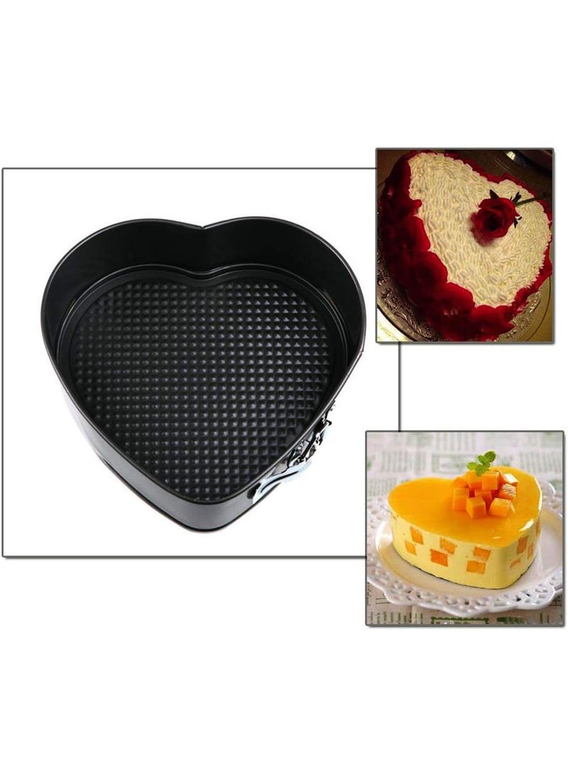 Bluejw 62-Piece Carbon Steel Baking Tray Circular Cake Mold Heart-Shaped Square Buckle Adjustable Bottom Baking Tray Flower Mouth Baking Tool - Image 5