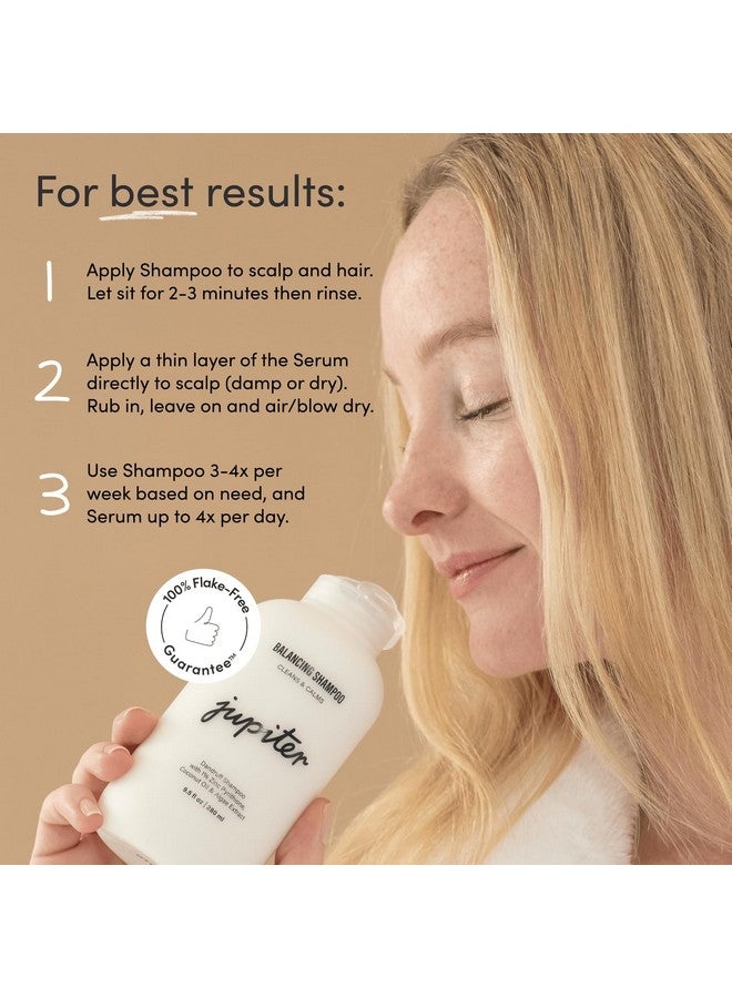 Jupiter Anti Dandruff Shampoo And Serum For Women & Men Dermatologistformulated For Flaky Itchy Oily & Dry Scalp Vegan Sulfate Free Color Safe & Paraben Free Shampoo With Zinc - Image 5