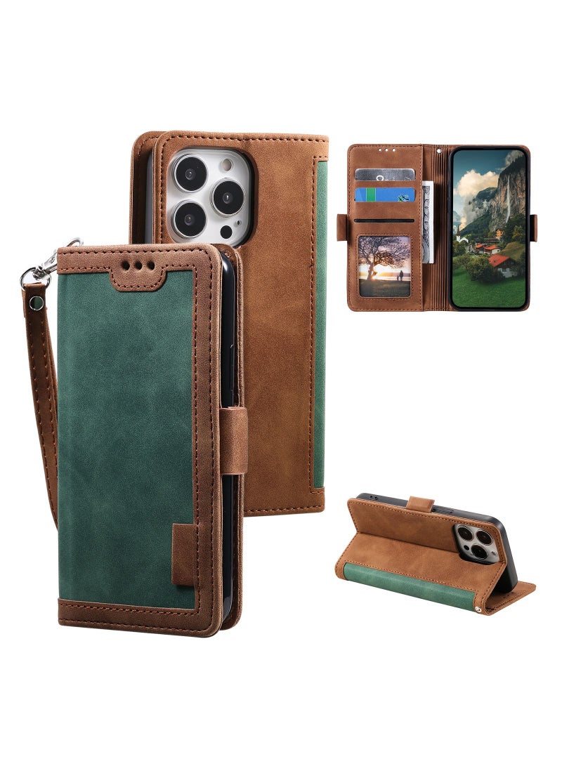 Suteni Flip Cover Leather Hidden Card Slots Phone Case for iPhone - Image 3