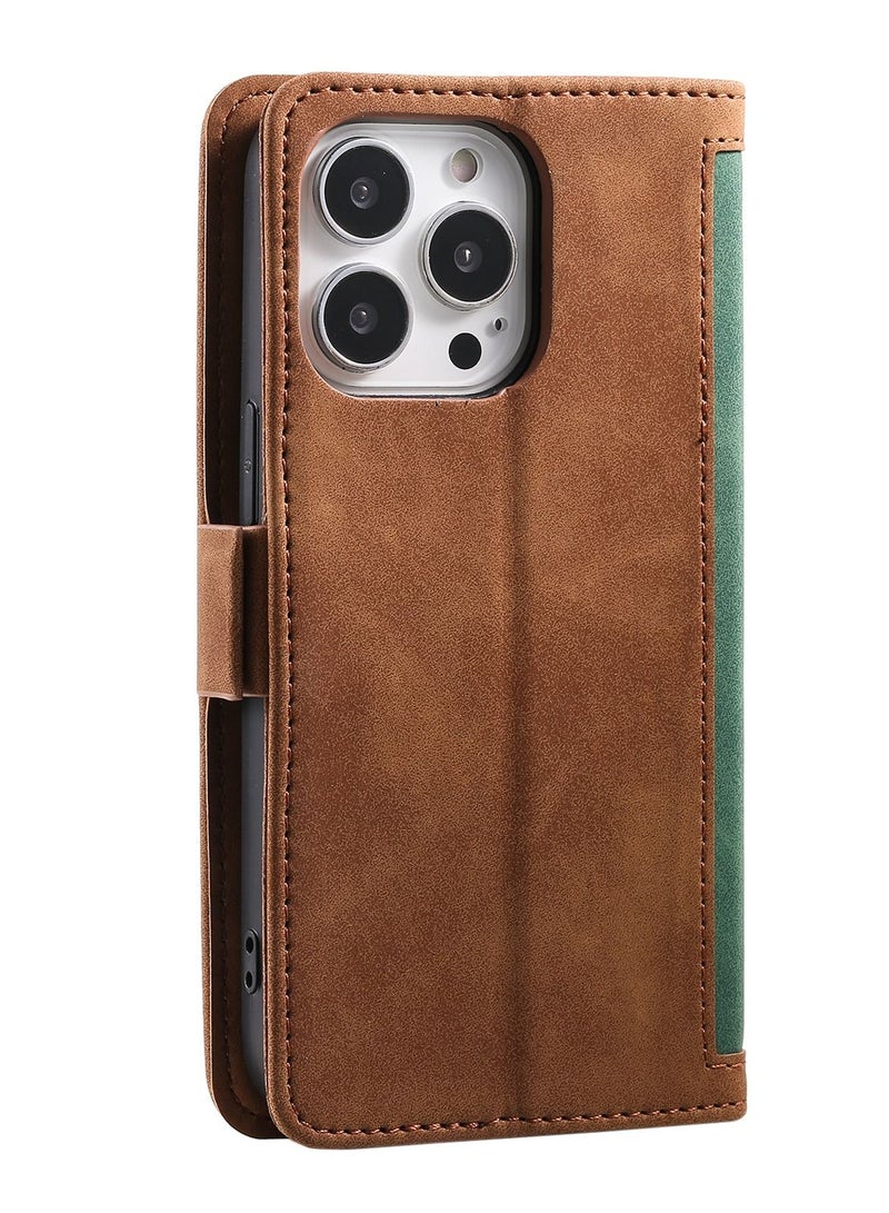 Suteni Flip Cover Leather Hidden Card Slots Phone Case for iPhone - Image 2