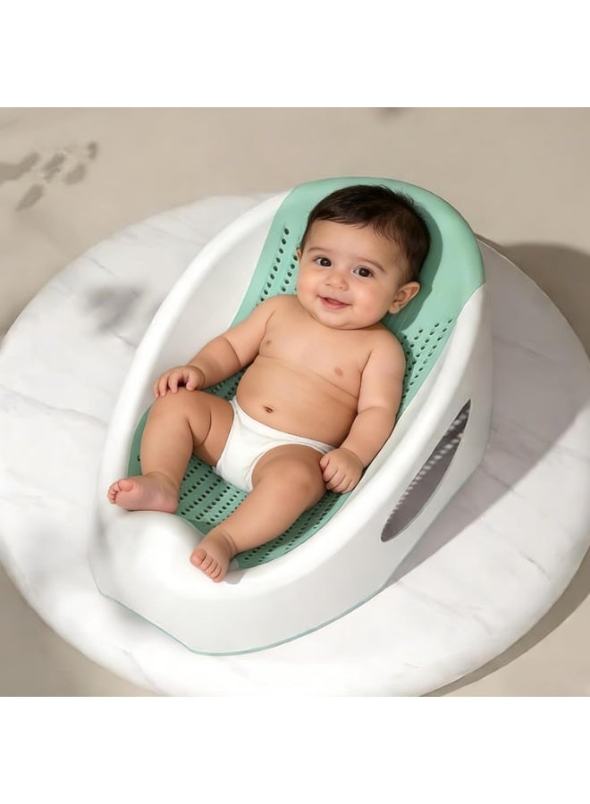 Silicone bath seat for babies and toddlers, multi-colored - Image 1