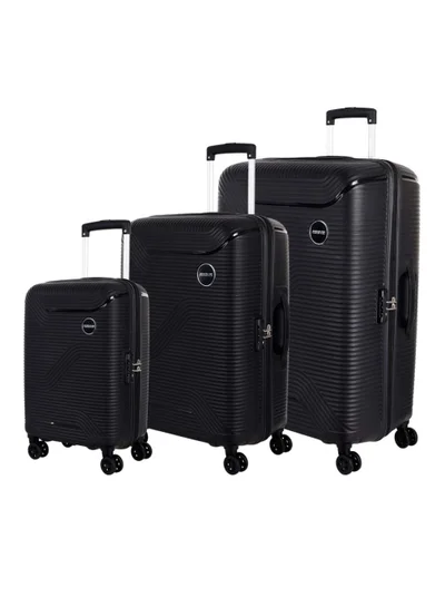 AMERICAN TOURISTER Maxplus Spinner 3 PC Set - Black - 3 Years Global Warranty