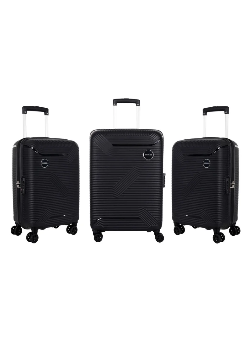AMERICAN TOURISTER Maxplus Spinner 3 PC Set - Black - 3 Years Global Warranty