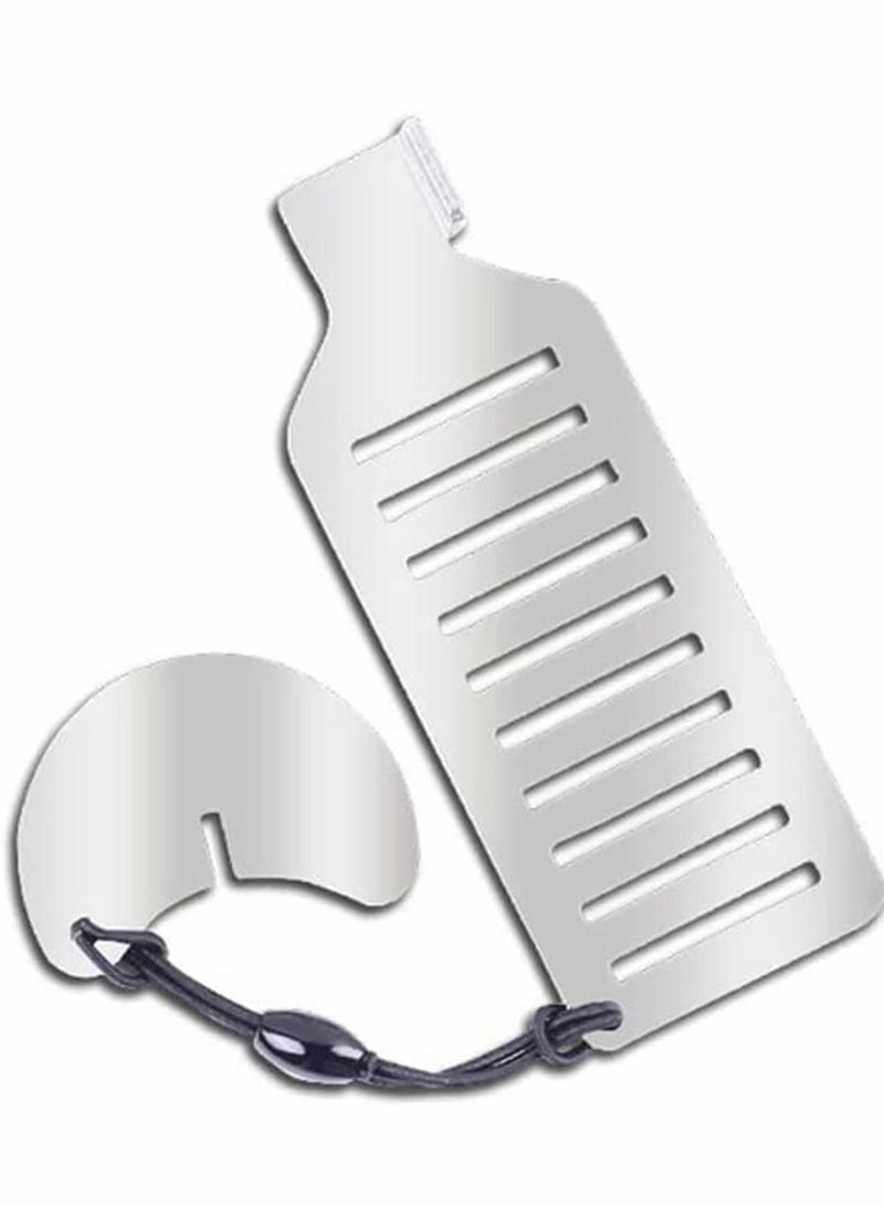 Y&D Portable Door Lock, Travel Lock Punch-Free Security Privacy Stop Stainless Steel - Image 1