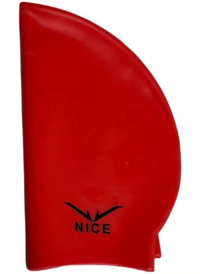 NICE Go Swim Kids Swim Cap, Durable Silicone Swim Cap for Toddler Boys and Girls, Waterproof Swim Caps, Comfortable Kids Swim Caps with Simple Design for Long and Short Hair, Ponytail (Multicolor) - Image 2