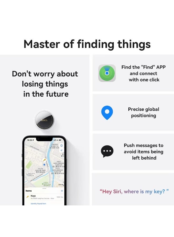 هوكو علامة ذكية مزودة بتقنية البلوتوث لأجهزة iOS فقط باللون الأبيض - Image 3