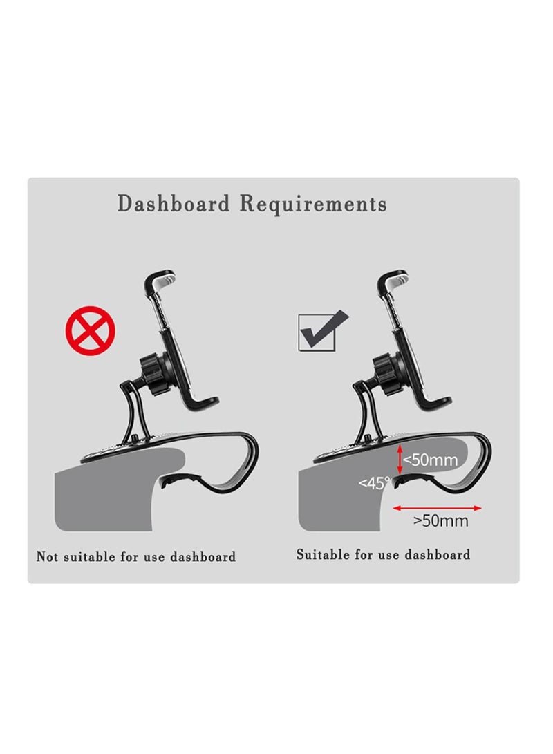 Generic Car Dashboard Phone Holder Universal 2 in 1 Temporary Non-Slip Car Parking Card Sticker Car Styling Phone Number Plate HUD Phone Stand for Smart phone - Image 3