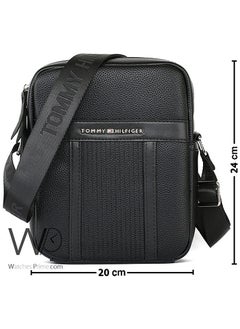 Tommy Hilfiger Plus Leather Tommy Hilfiger Crossbody Messenger Shoulder Black Me Bag  - Image 3