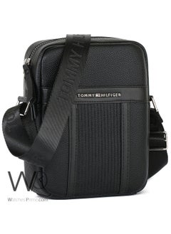 Tommy Hilfiger Plus Leather Tommy Hilfiger Crossbody Messenger Shoulder Black Me Bag  - Image 2