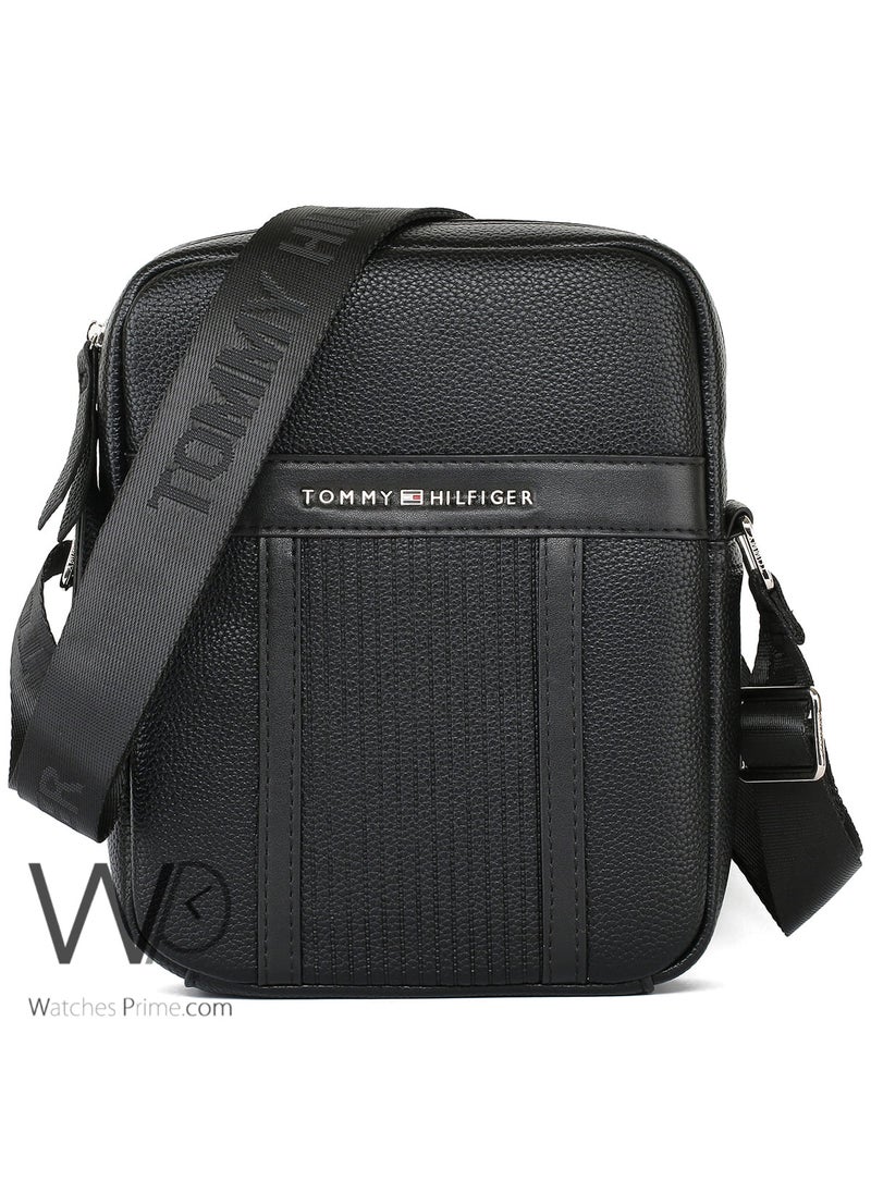 Tommy Hilfiger Plus Leather Tommy Hilfiger Crossbody Messenger Shoulder Black Me Bag  - Image 1