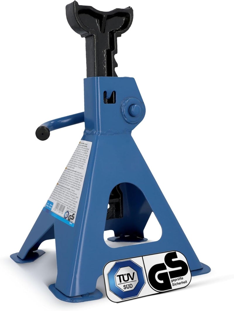 CARTREND professional stand, 2 ton load capacity, for work under the vehicle, height-adjustable from 256 mm to 411 mm - Image 1