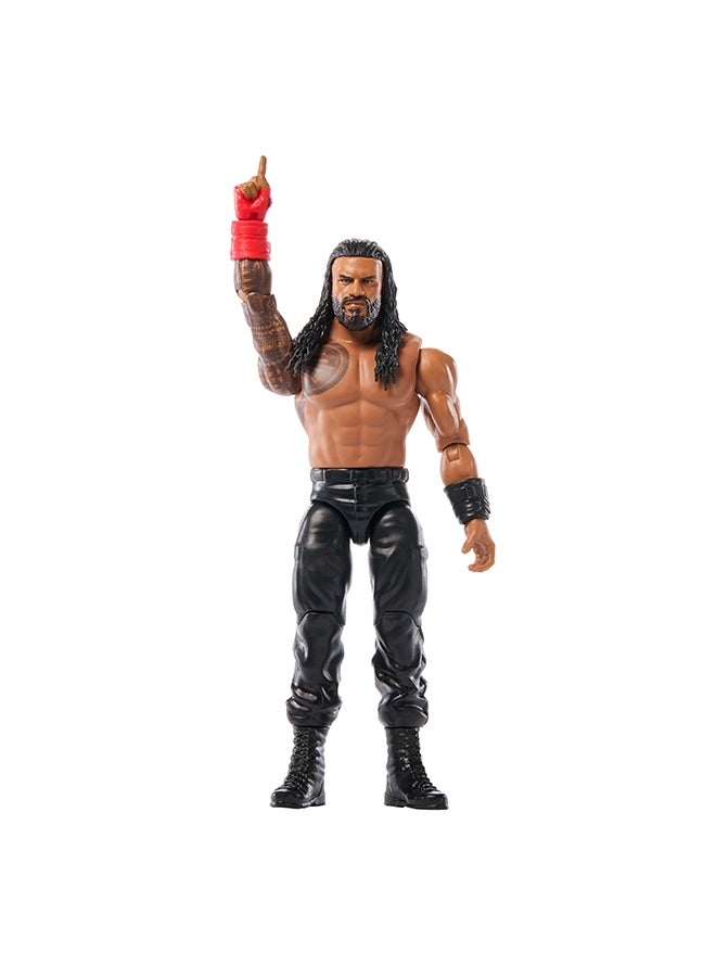 WWE Mattel WWE Roman Reigns Action Figure, Main Event Series #158, 6-inch Collectible Superstar with 14 Articulation Points & Life-Like Look - Image 5
