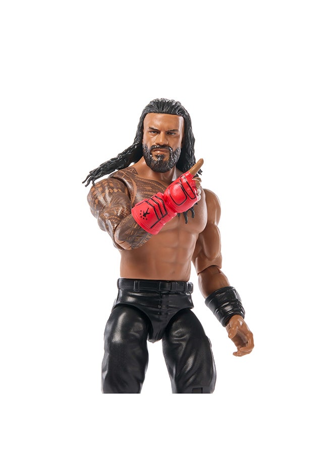 WWE Mattel WWE Roman Reigns Action Figure, Main Event Series #158, 6-inch Collectible Superstar with 14 Articulation Points & Life-Like Look - Image 3