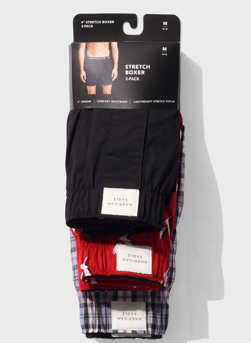 American Eagle 3 Pack Assorted Boxers